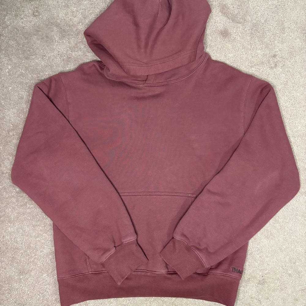 TNA Aritzia Maroon Burgundy Cozy Sweatfleece Perfect Hoodie